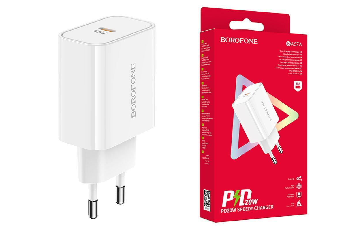 Borofone ba57a. Сзу type-c borofone ba65а 20w 3а белый. Сетевое зарядное устройство borofone ba57a. Сзу borofone ba57a easy speed single port pd20w charger(eu). C95a pd20w + qc3.