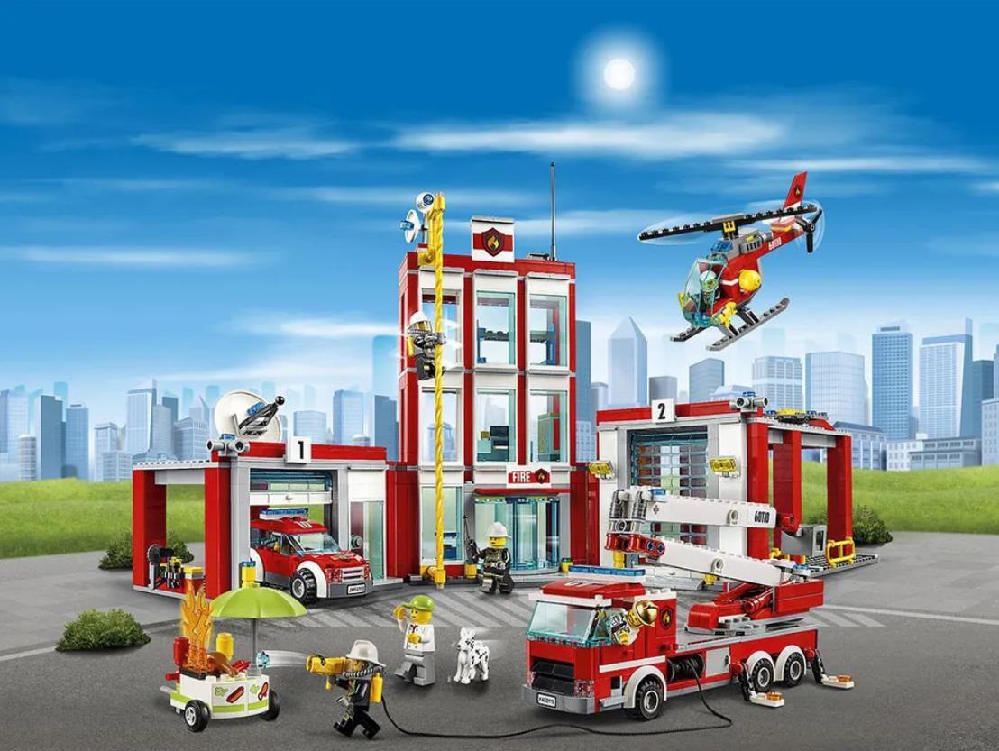 Лего Сити пожарная станция 60110