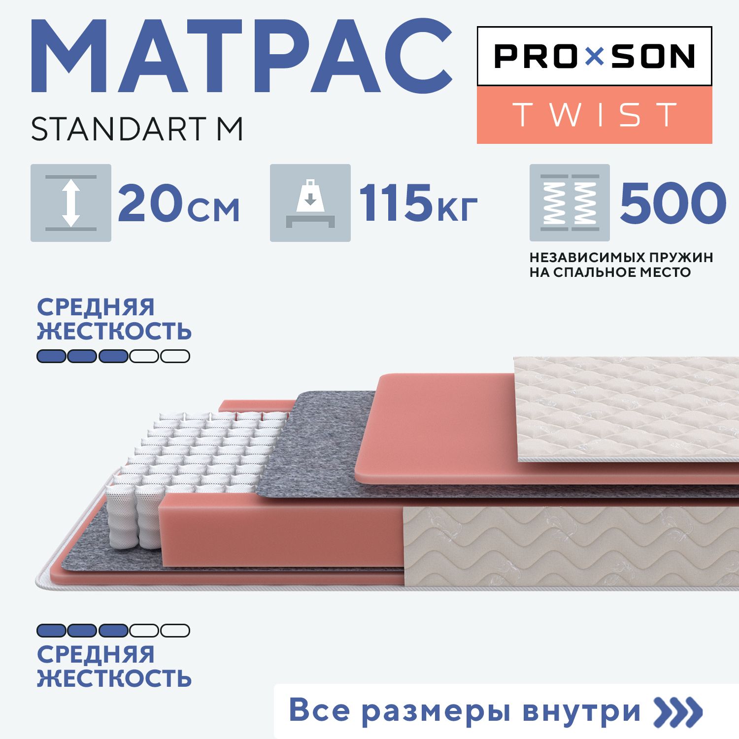 Матрас standart light m roll