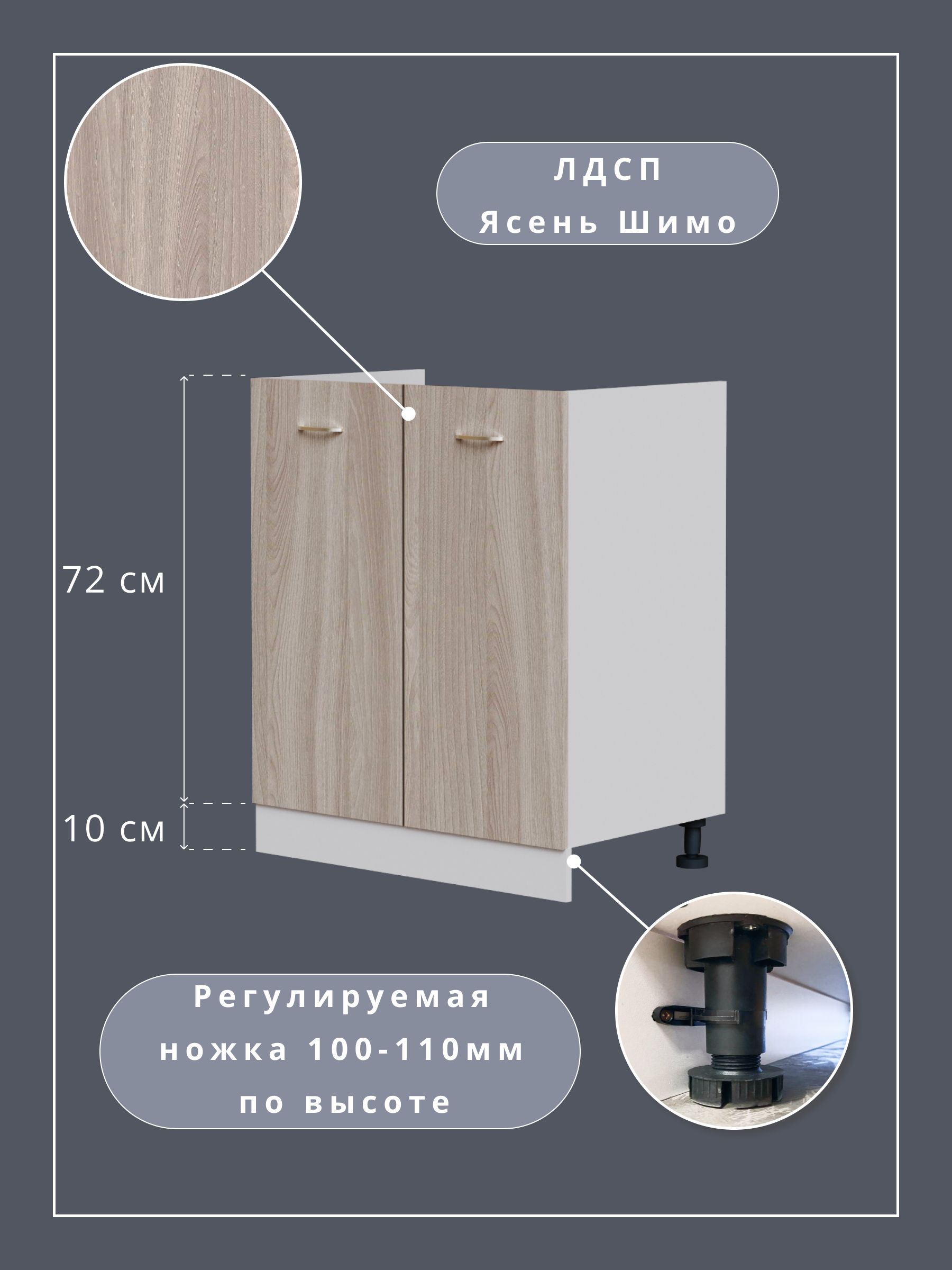 Сборка тумбы под мойку 60х80