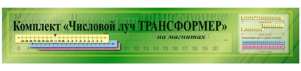 Числовой луч 1 класс распечатать Комплект "Числовой луч трансформер" - купить с доставкой по выгодным ценам в инт