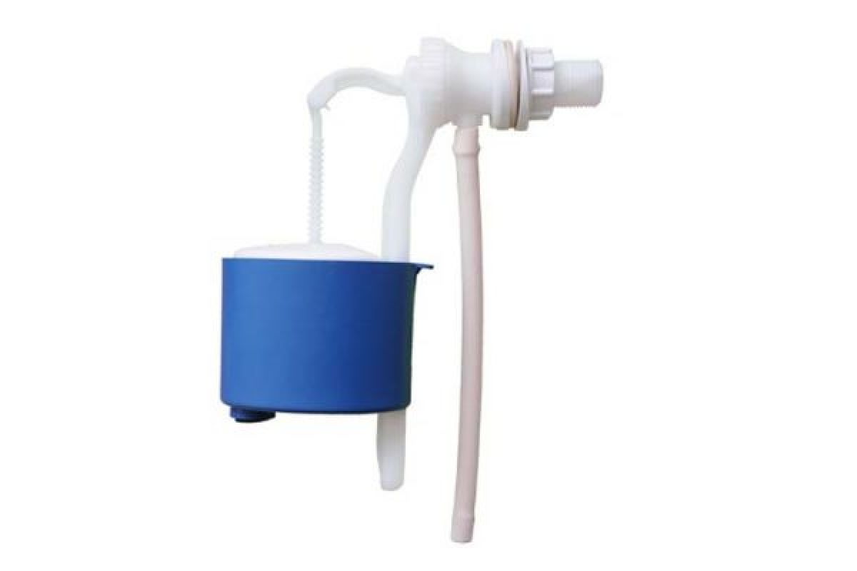 00. Клапан заливной для унитаза с боковой подводкой. Клапан впускной с боковой подводкой. 00. Клапан наполнительный боковой 1/2 инкоэр.