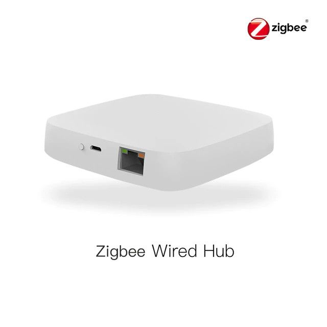 Шлюз для умного дома ZigBee, центр управления Tuya многорежимный хаб для умного дома, RJ-45/Zigbee