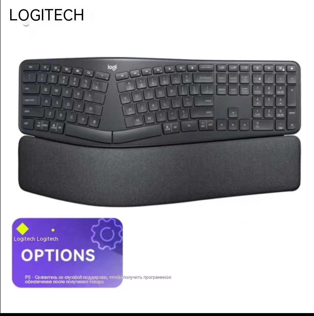 LogitechИгроваяклавиатурабеспроводнаяLogitechK860клавиатура+пакетпараметров,Английскаяраскладка,шоколадный