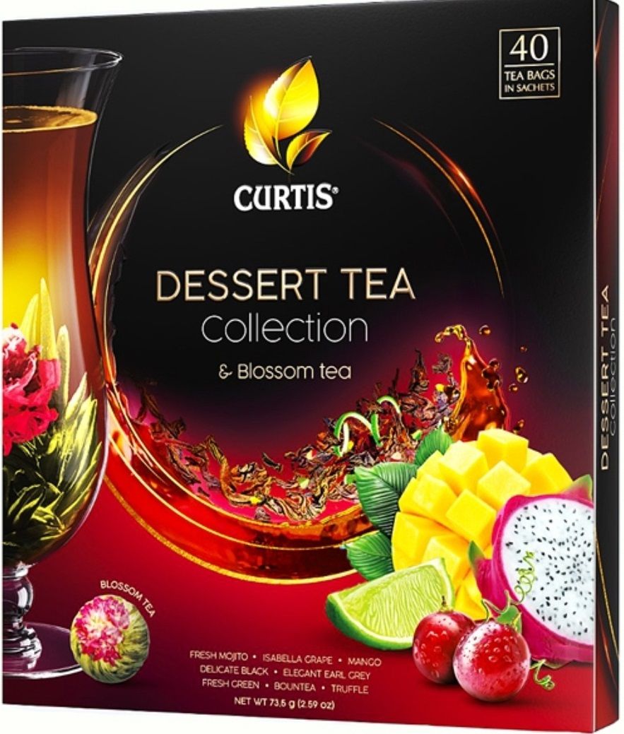 Чай curtis collection. Чай Кертис ассорти подарочный набор. Чай Curtis Dessert Tea collection. Чай Curtis 40 пакетиков. Чай Кертис набор 40 пакетиков.