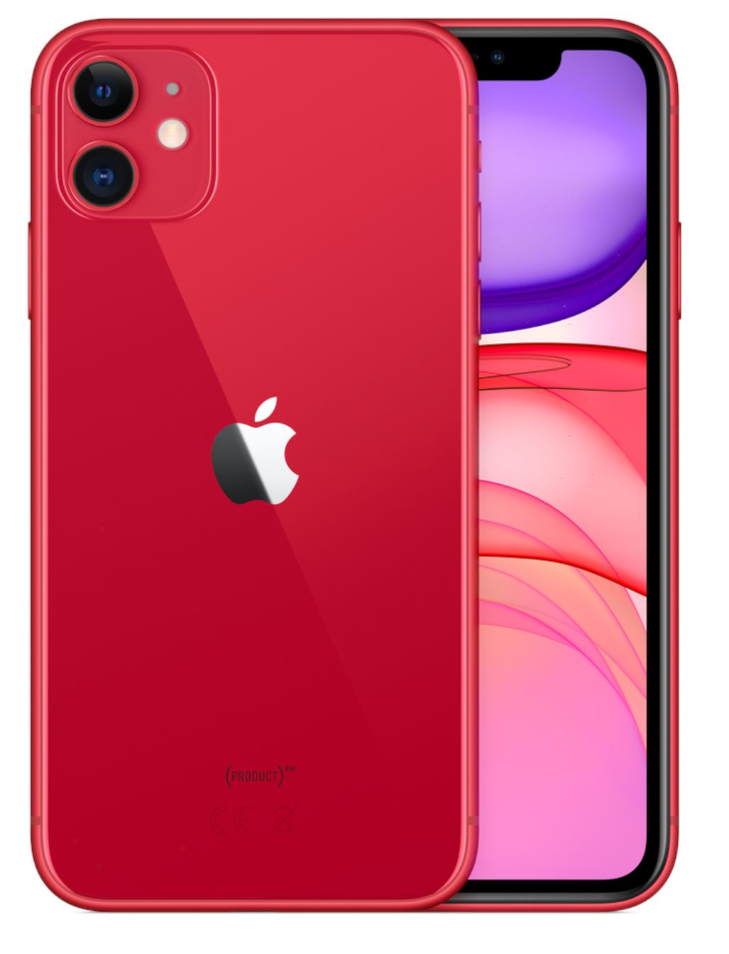 смартфон apple iphone 11 64 гб, красный