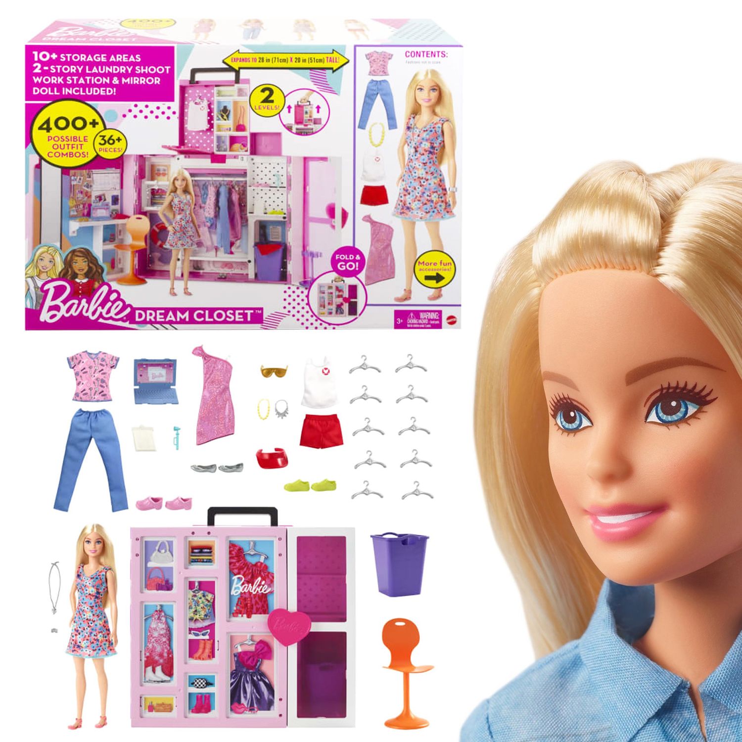 ДомикмечтыБарби,кукла,одежда,обувь,мебель,зеркалоBarbie