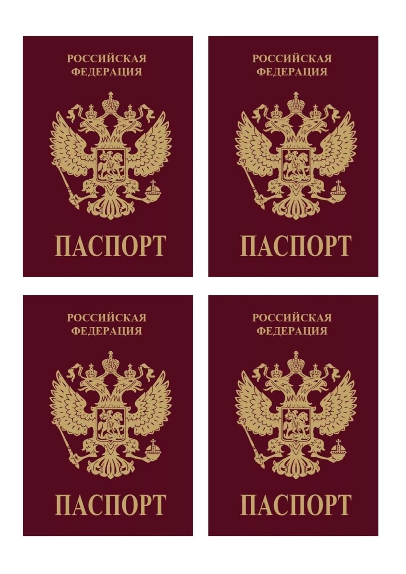 Паспорт для печати на сахарной бумаге