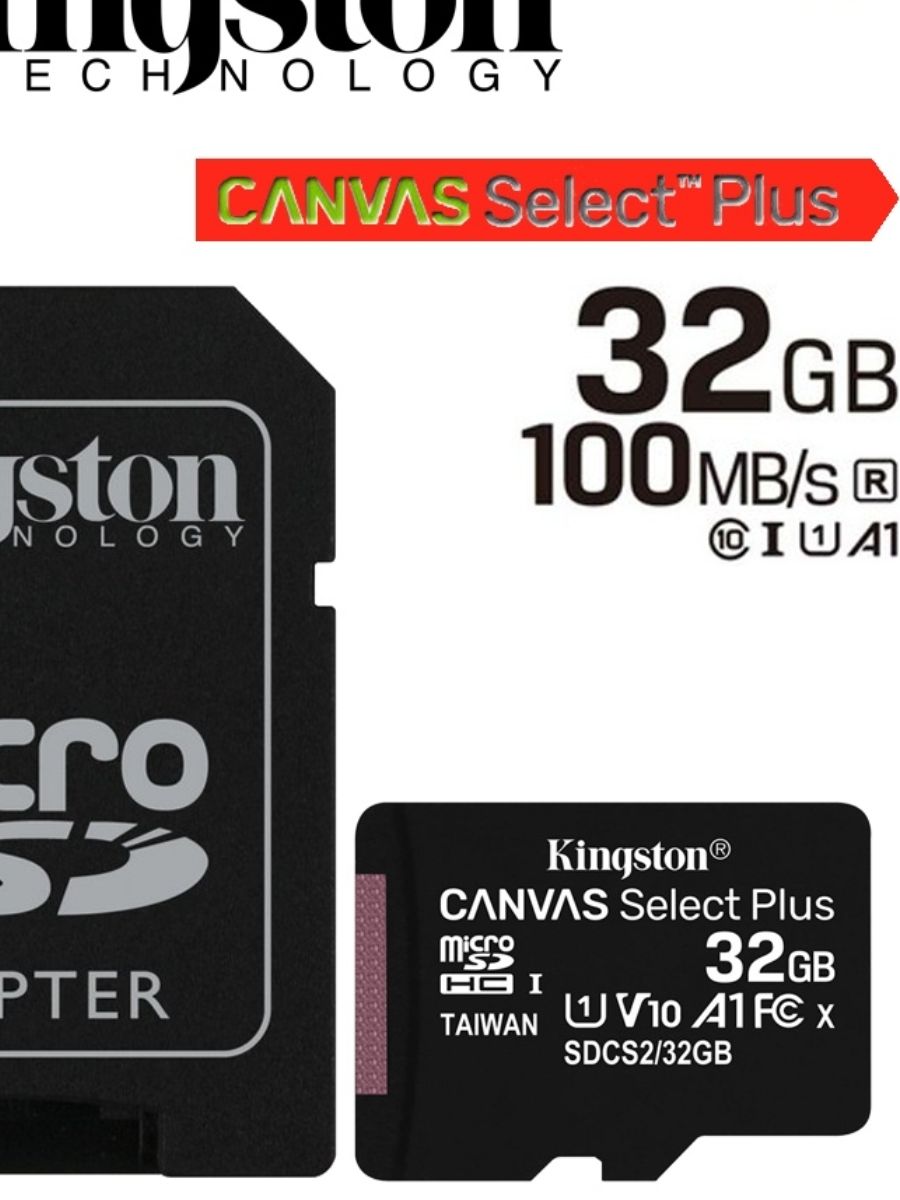 Карта памяти microsd kingston 32gb canvas select plus промо okko sdcs2ok