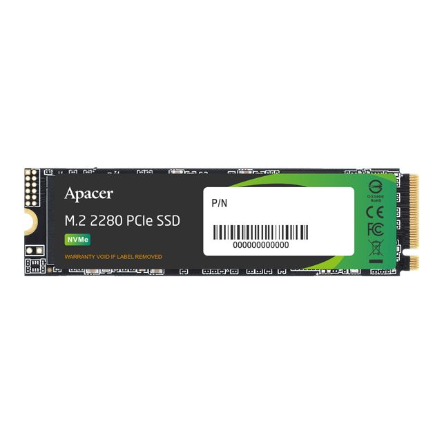 Apacer512ГБВнутреннийSSD-дискAS2280P4M.2PCI-E3.0(AP512GAS2280P4-1)