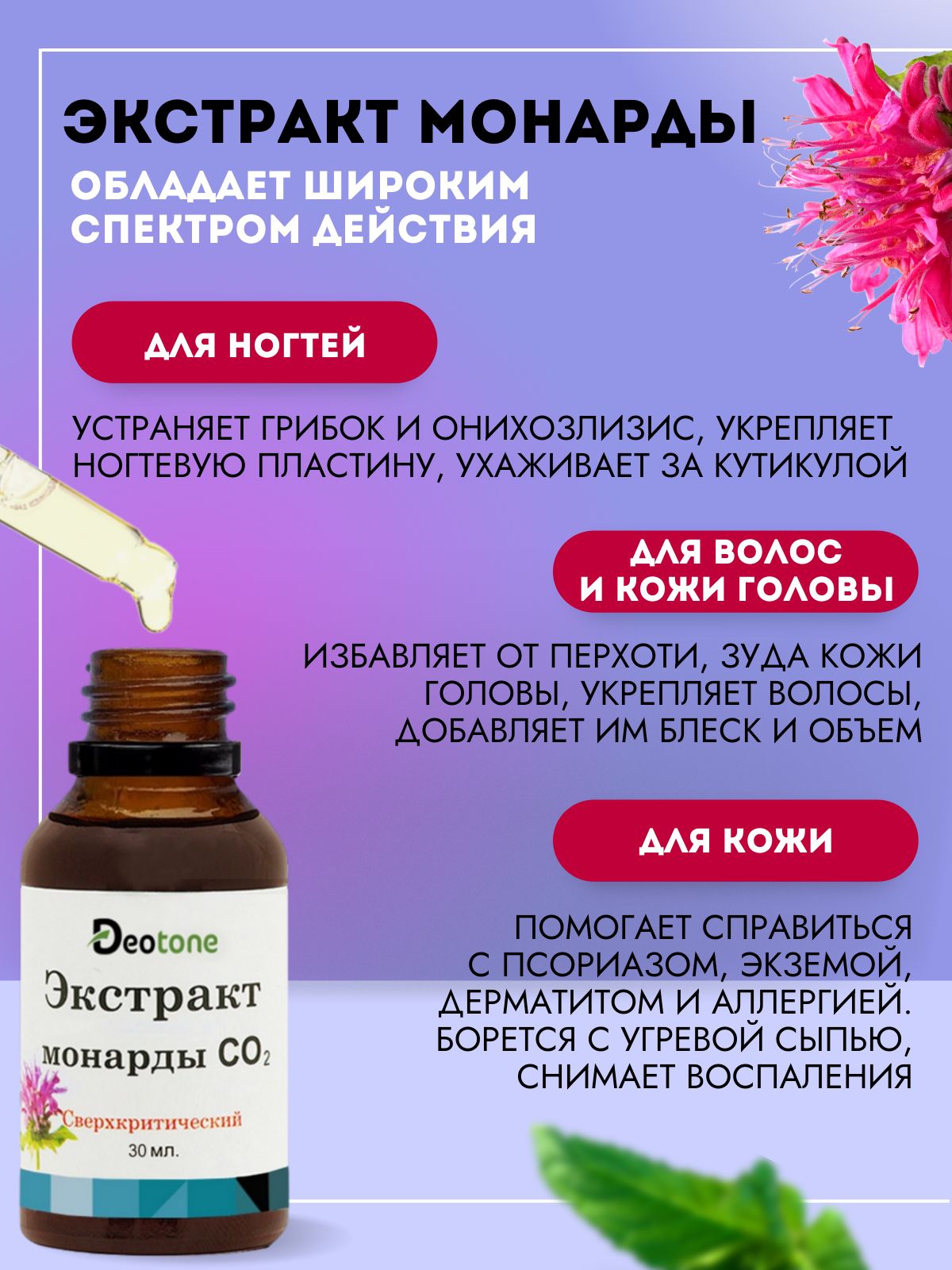 Экстракт монарды для чего