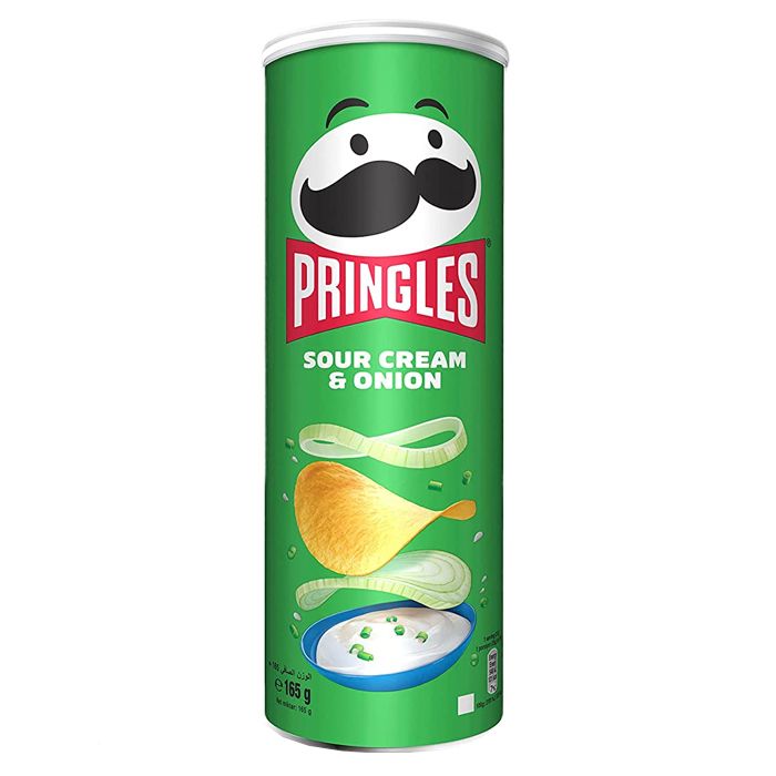 Pringles Sour Cream & Onion картофельные чипсы  со вкусом сметаны и лука, 165 г