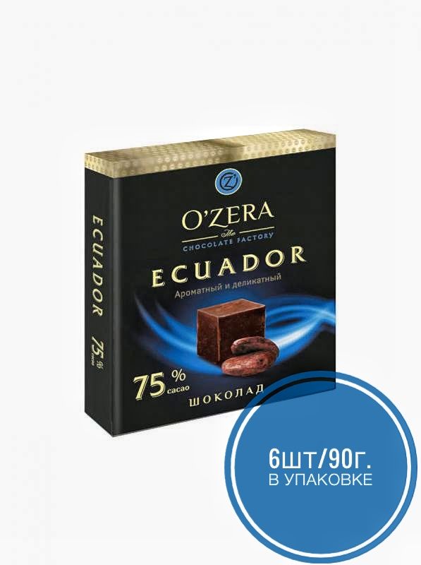 Шоколад Ozera Ecuador 75% 90 г