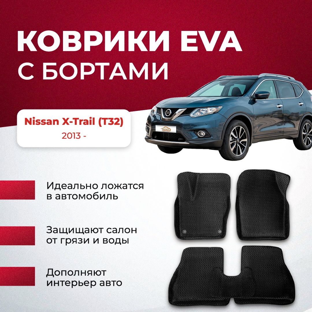 Коврики в салон автомобиля VA24RU Nissan X-Trail (T32) 2013 - Ниссан  икстрел икстрейл, цвет серый, синий - купить по выгодной цене в  интернет-магазине OZON (896662602)