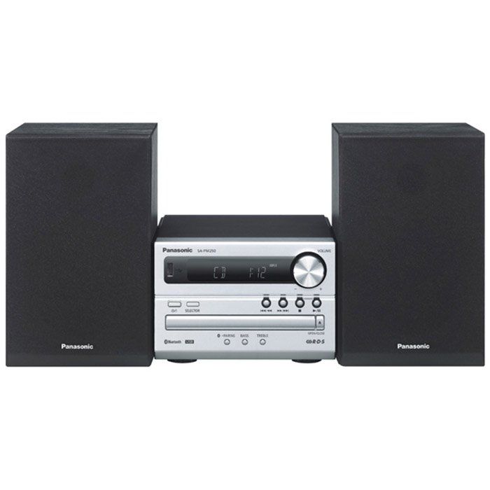 Микросистема Panasonic SC-PM250EE-S CD, MP3, Bluetooth, USB