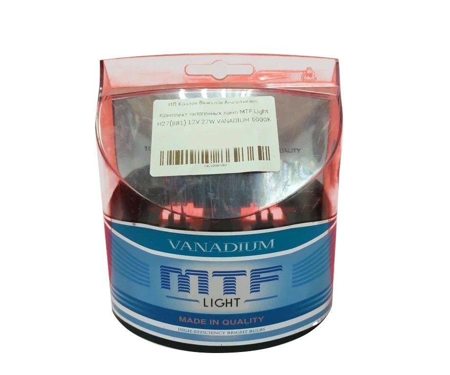 Лампы mtf light vanadium