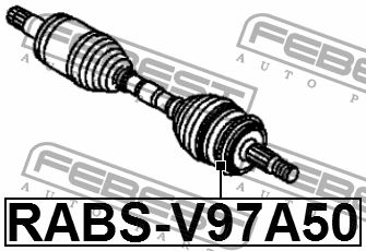 Febest Блок ABS, арт. RABS-V97A50, 1 шт.