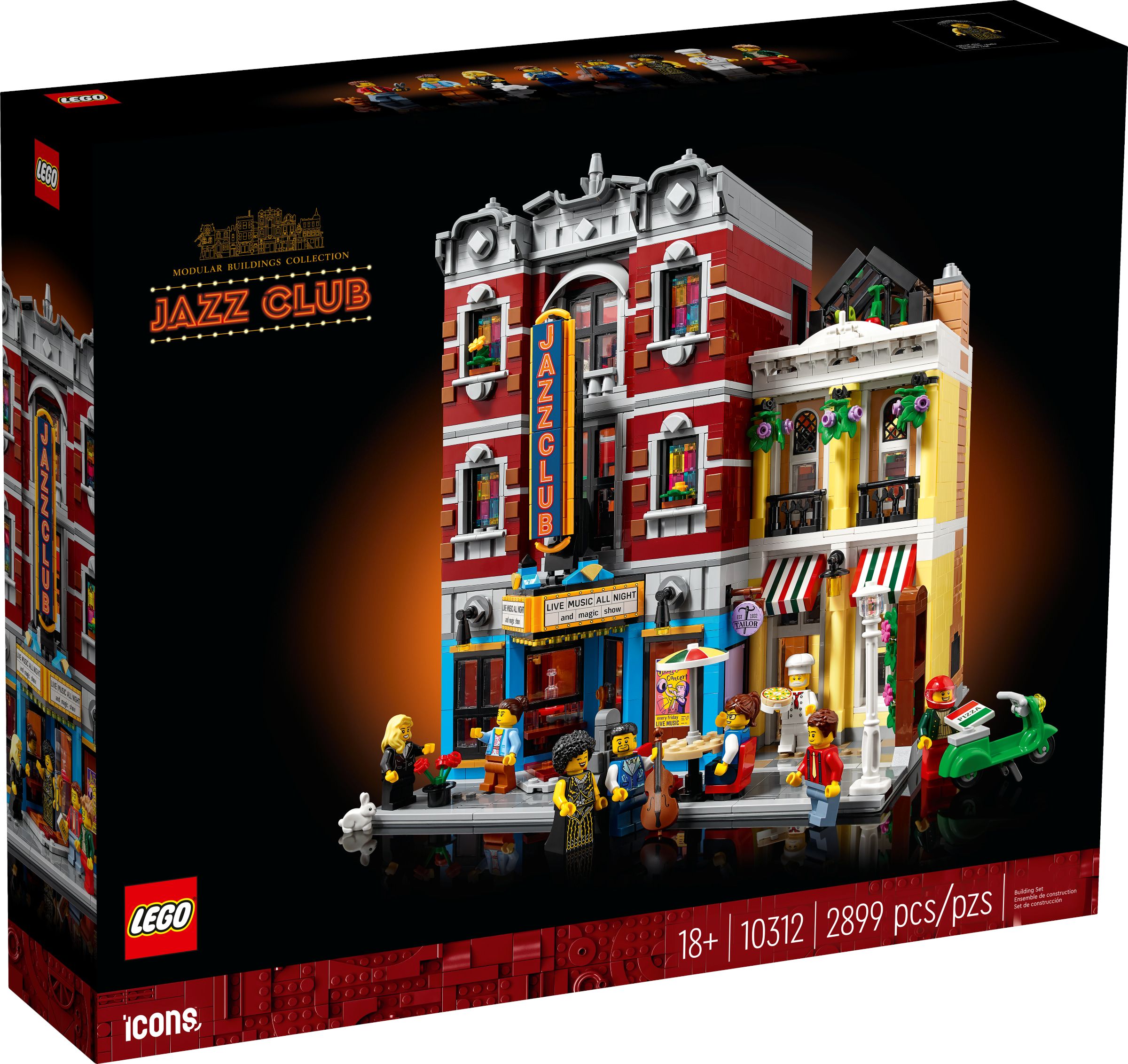 лего Icons серия, LEGO 10312 Jazz Club, lego конструктор для мальчика, лего  для девочек - купить с доставкой по выгодным ценам в интернет-магазине OZON  (853297852)