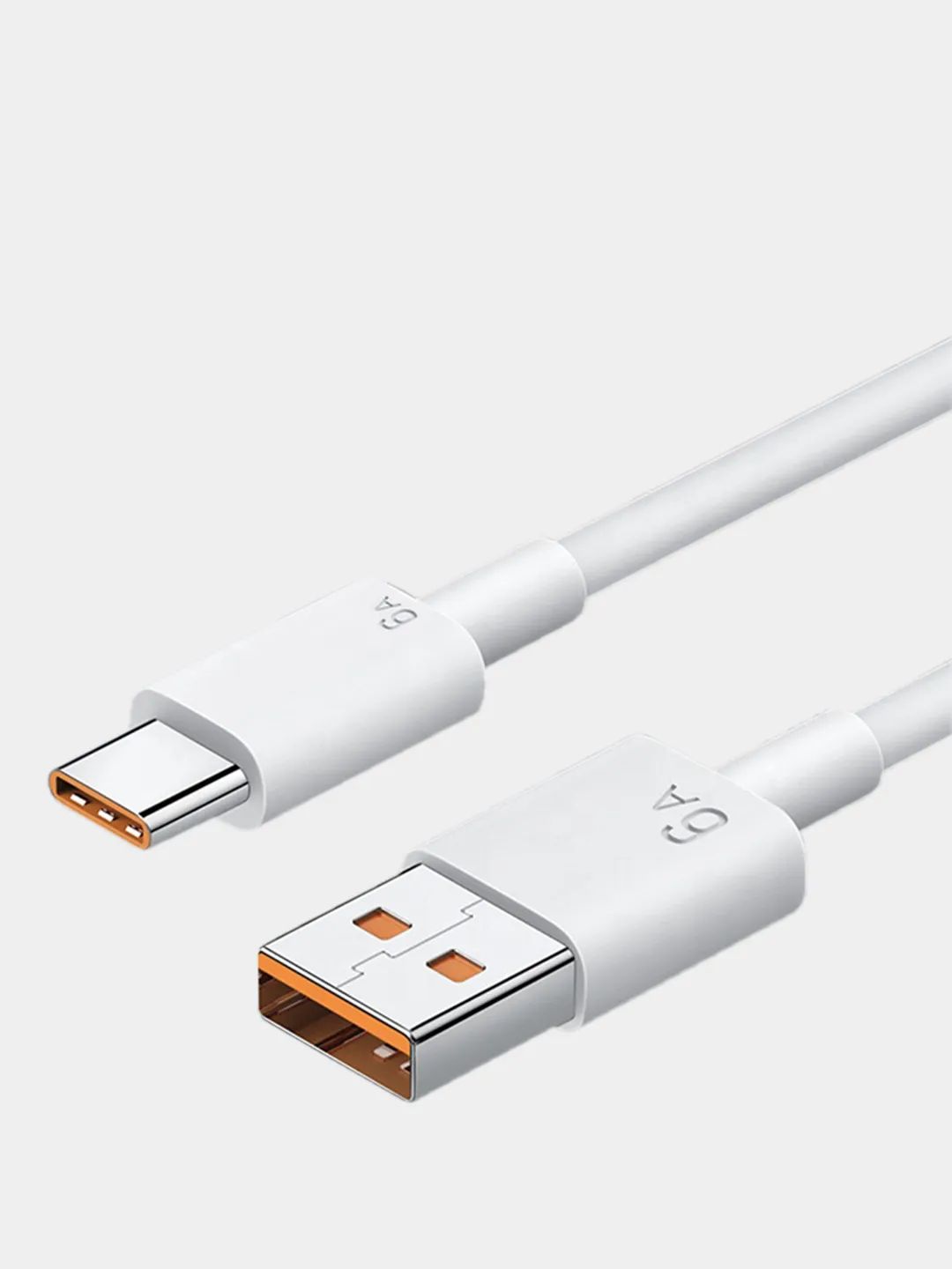 Кабель 6А Type C - USB / 1 метр / для быстрой зарядки и передачи данных