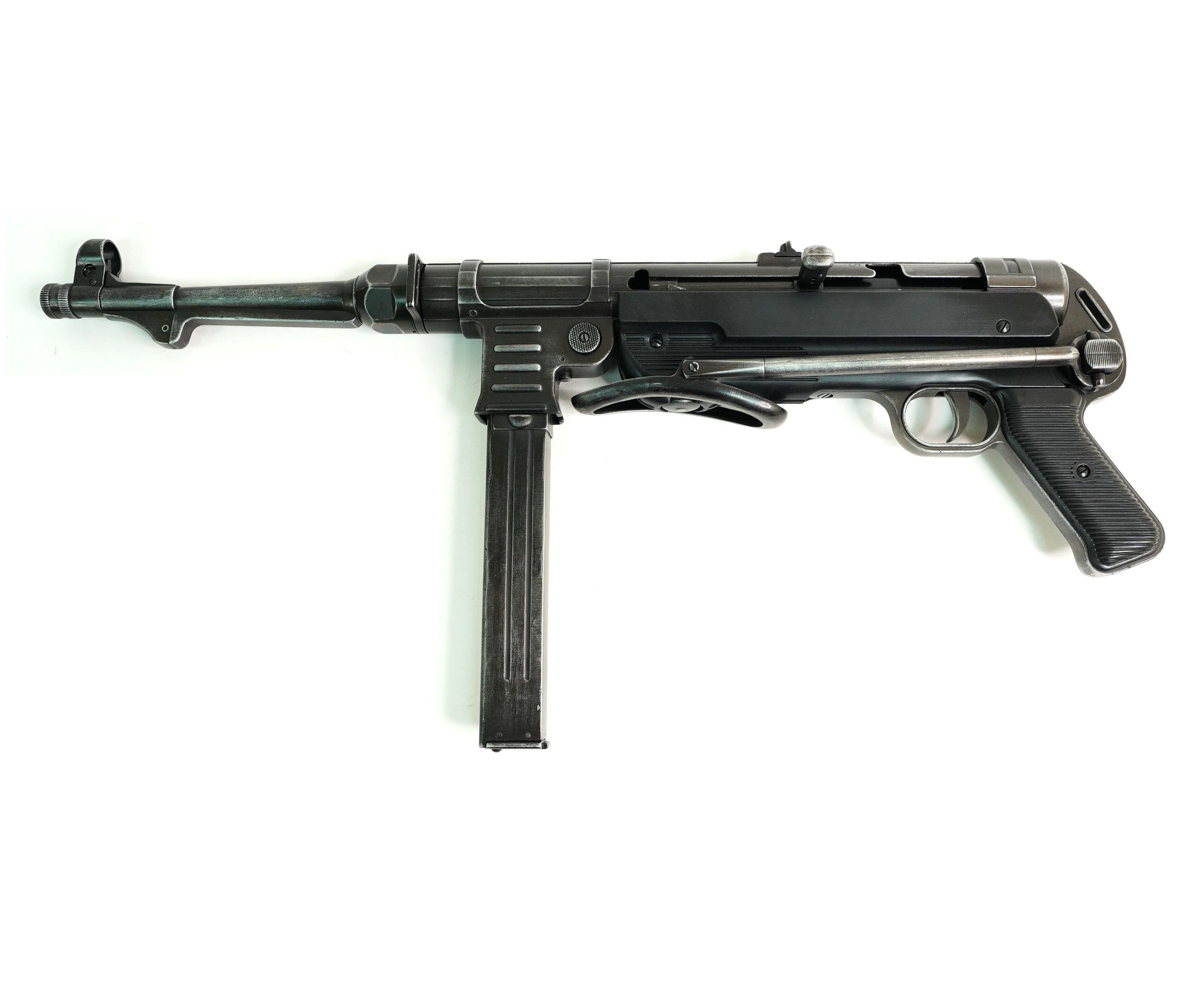 МакетавтоматMP-40"Шмайссер"состаренный,сремнем(Германия,1940г.)DE-1111-C-OLD