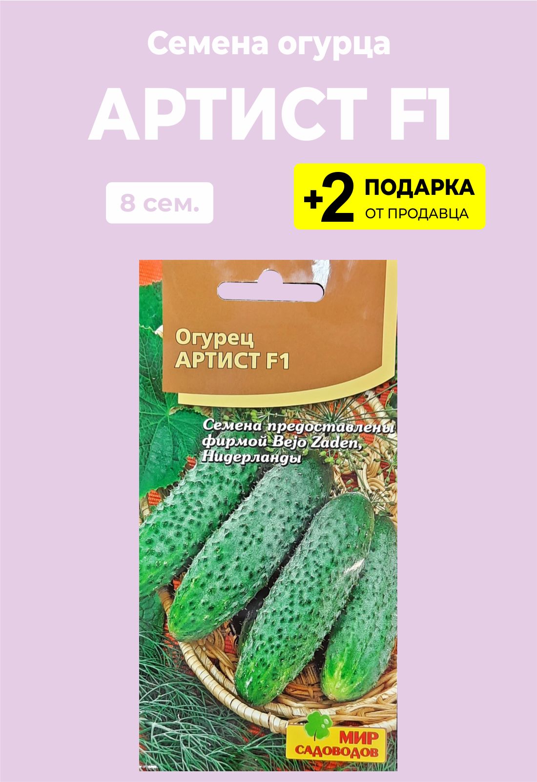 Огурец Артист F1 (СС) - купить в городе Новосибирск, цена, фото - Семена Успеха