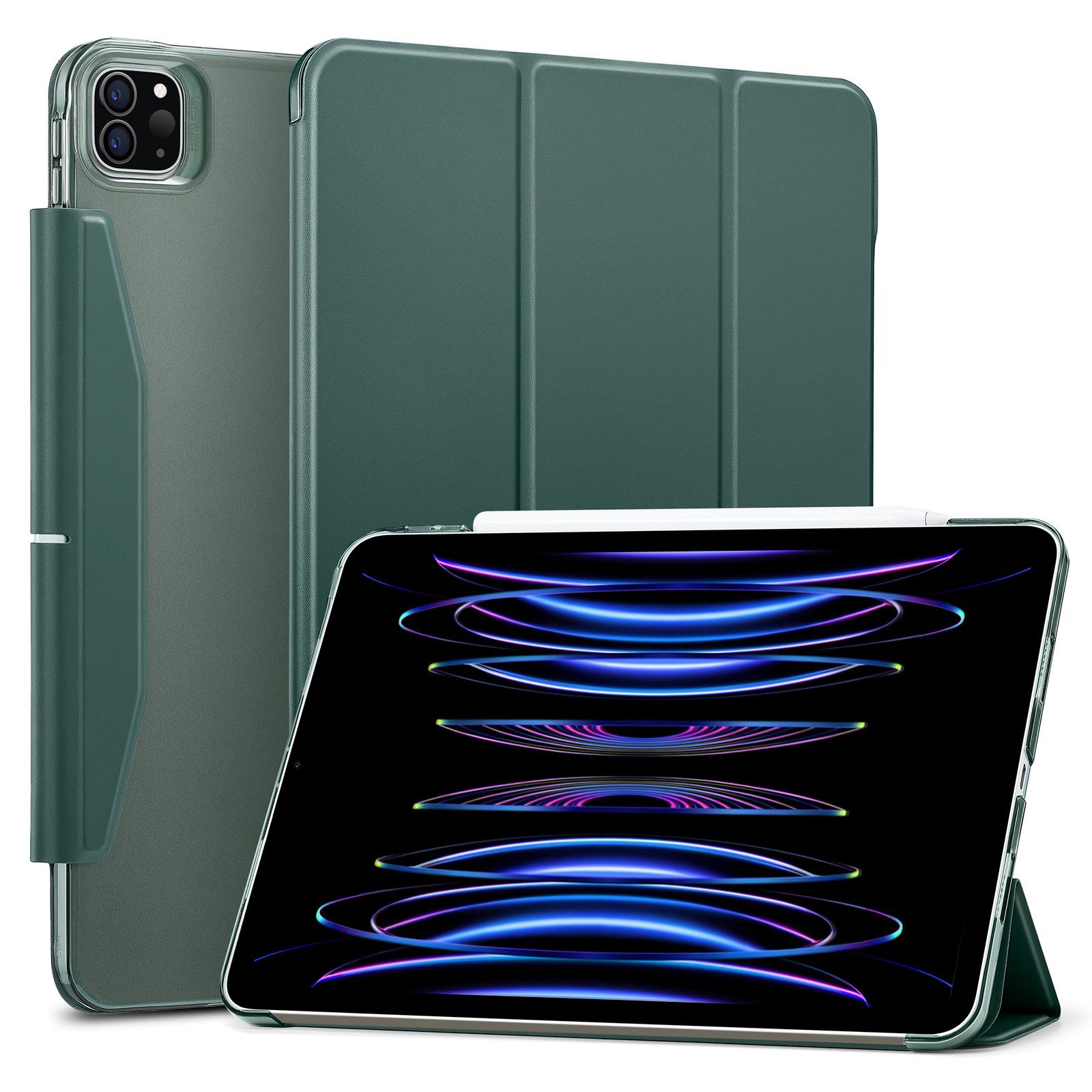 Чехол книжка ESR Ascend Trifold Case для iPad Pro 11 (2022 / 2021) - Forest  Green, зеленый - купить с доставкой по выгодным ценам в интернет-магазине  OZON (880734812)