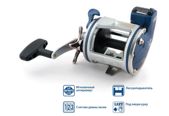 Катушка мульт. Line Winder Lacos L-30 DLX 3bb со счетчиком