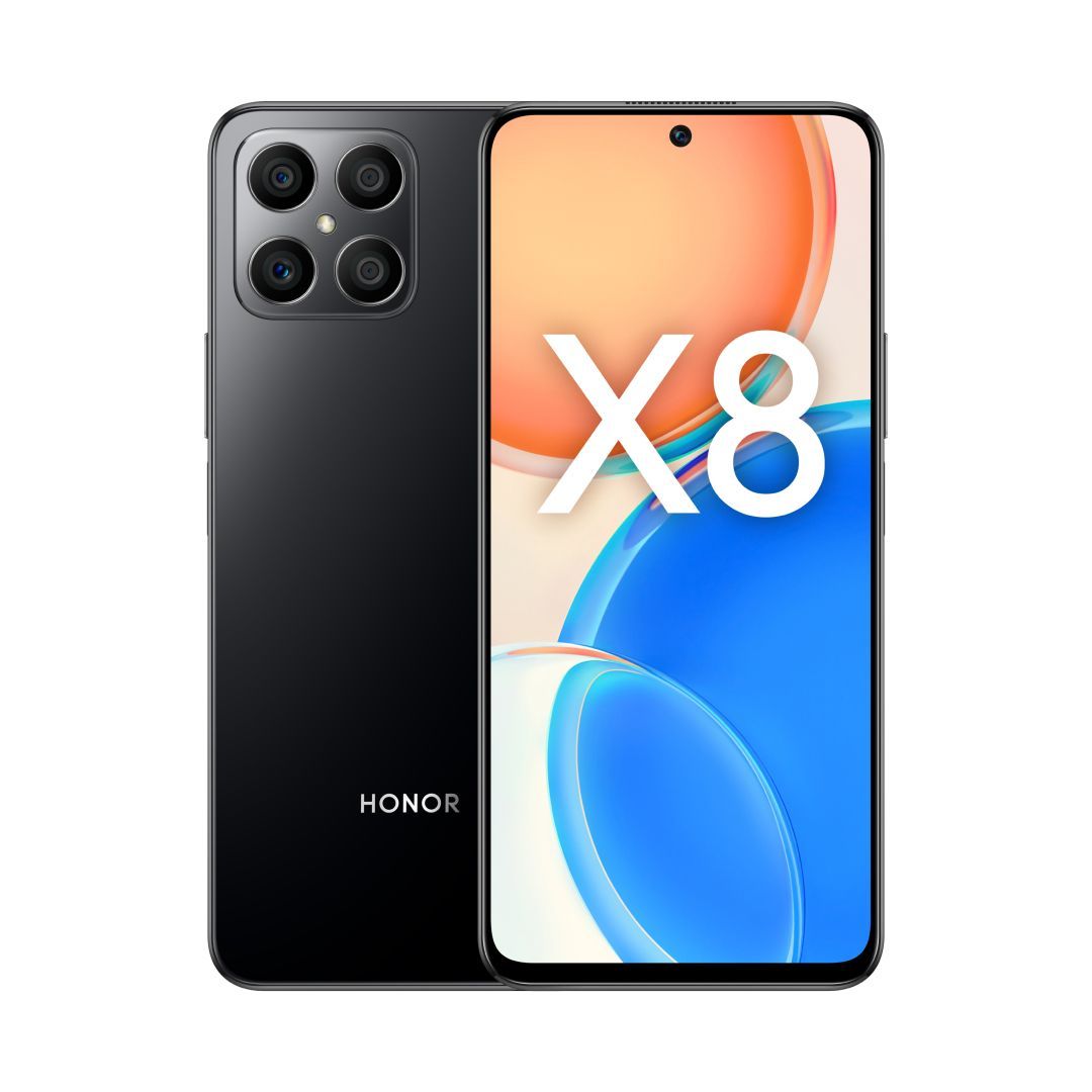 Honor Смартфон X8 Ростест (EAC) 6/128 ГБ, черный