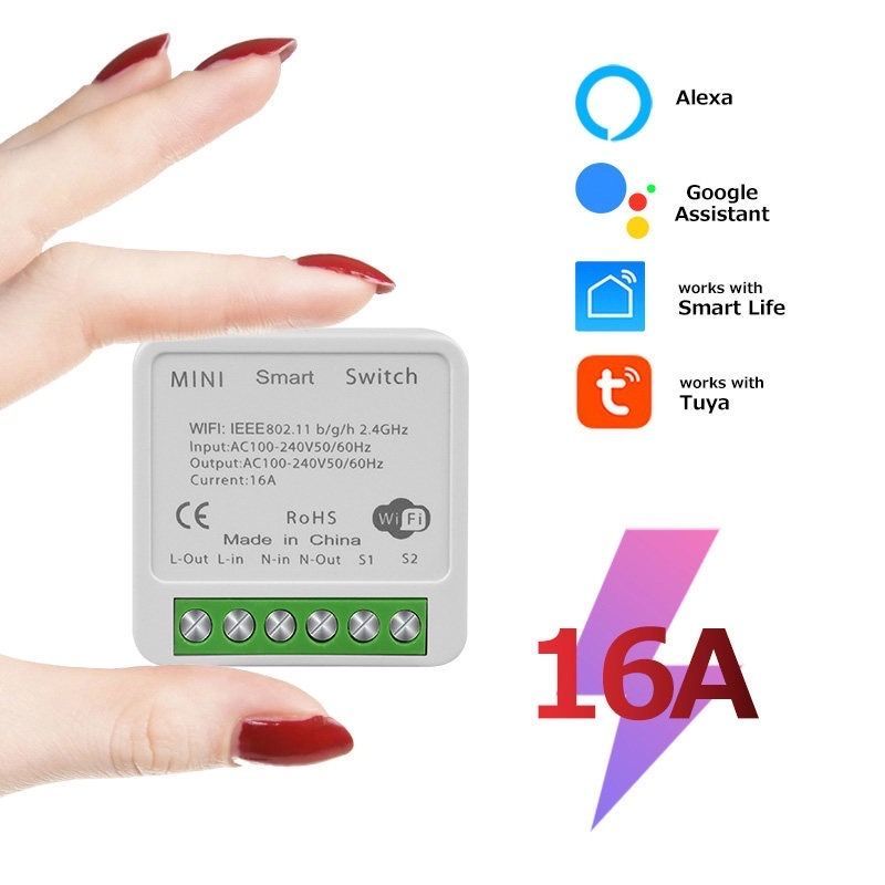 Mini wifi switch. Aubess mini smart switch restart.