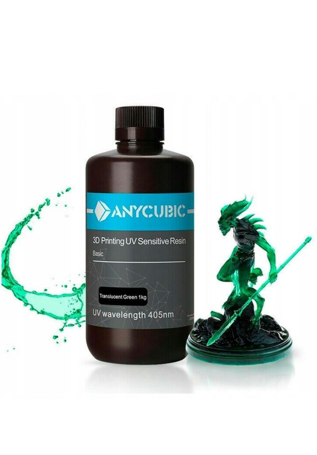 Фотополимерная смола anycubic. Смола Anycubic Translucent Green 1лп. Смола Anycubic UV. Anycubic Basic смола. Зеленая смола Anycubic.