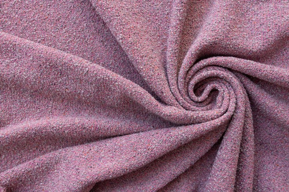 Вареный шелк. Ткань твид розовая. Канвас ткань пыльный розовый.
