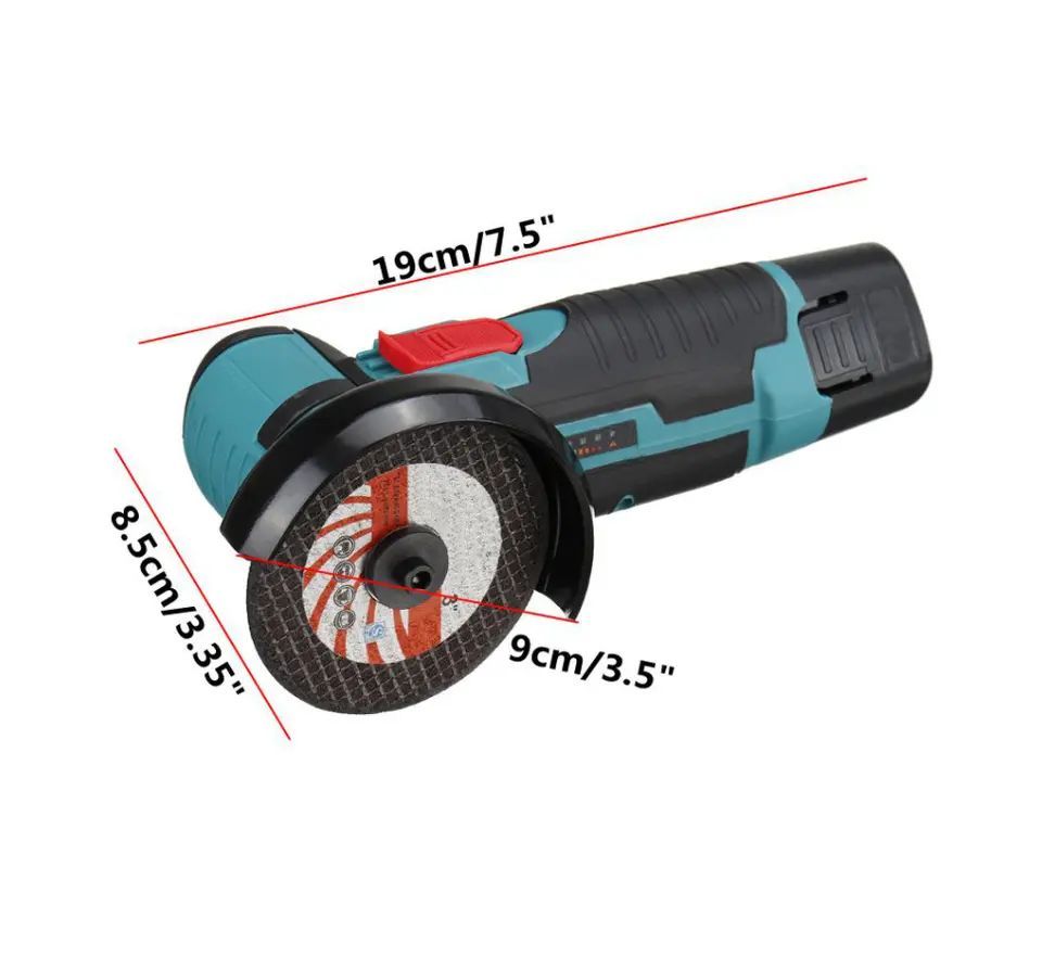 Шлифмашина угловая Мини болгарка (угло-шлифовальная машинка) 12V - купить  по низким ценам в интернет-магазине OZON (906088042)