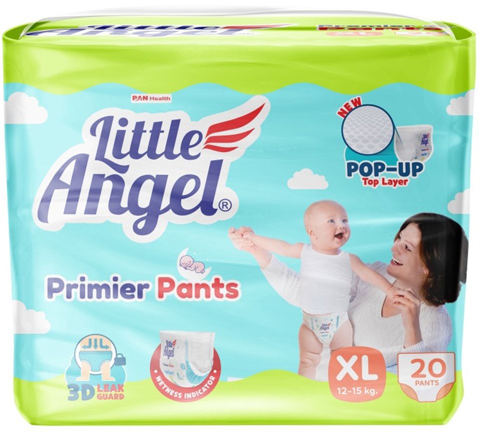 Подгузники-трусики Little Angel Premier 5 XL 11+кг 40-54см 20шт 1шт -  купить с доставкой по выгодным ценам в интернет-магазине OZON (1582377314)