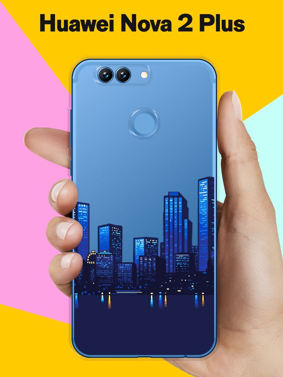 Силиконовый чехол на Huawei nova 2 Plus Город / для Хуавей Нова 2 Плюс -  купить с доставкой по выгодным ценам в интернет-магазине OZON (770138285)