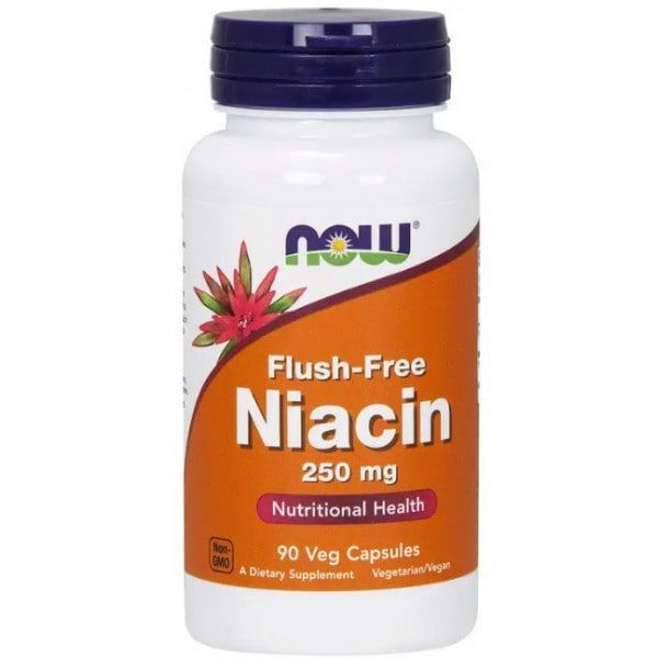 NowFoodsB3Niacin,250мг,90капсул,Flushfree