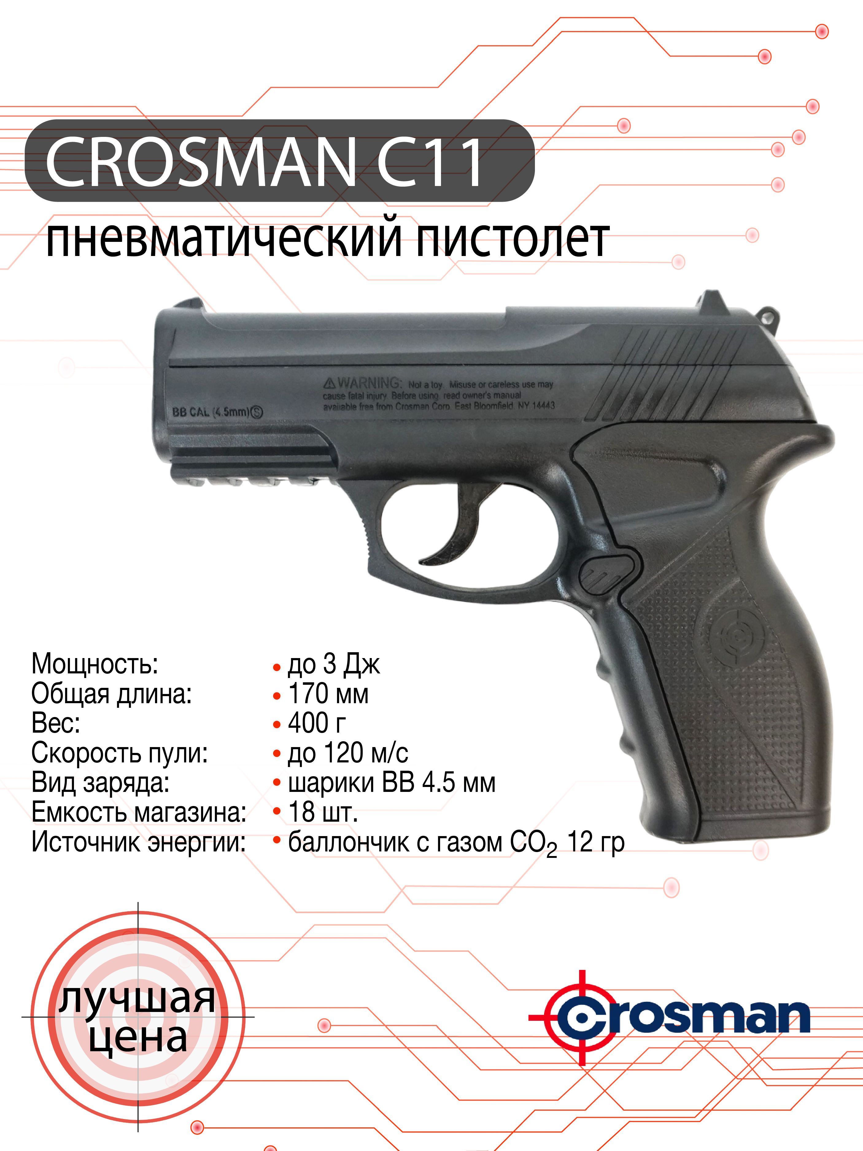 ПневматическийпистолетCrosmanC11