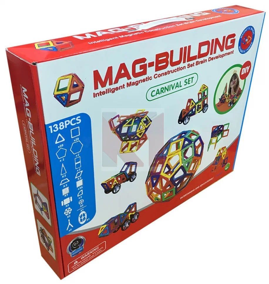 Mag-building магнитный конструктор 36 деталей. конструктор магнитный 78 дет. магнитный конструктор 48 деталей mag building. конструктор mag-building carnival 48 деталей. магнитный конструктор mag-building carnival gb-w138.
