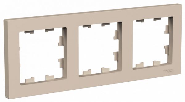 Рамка 3 поста песочный Systeme Electric AtlasDesign ATN001203