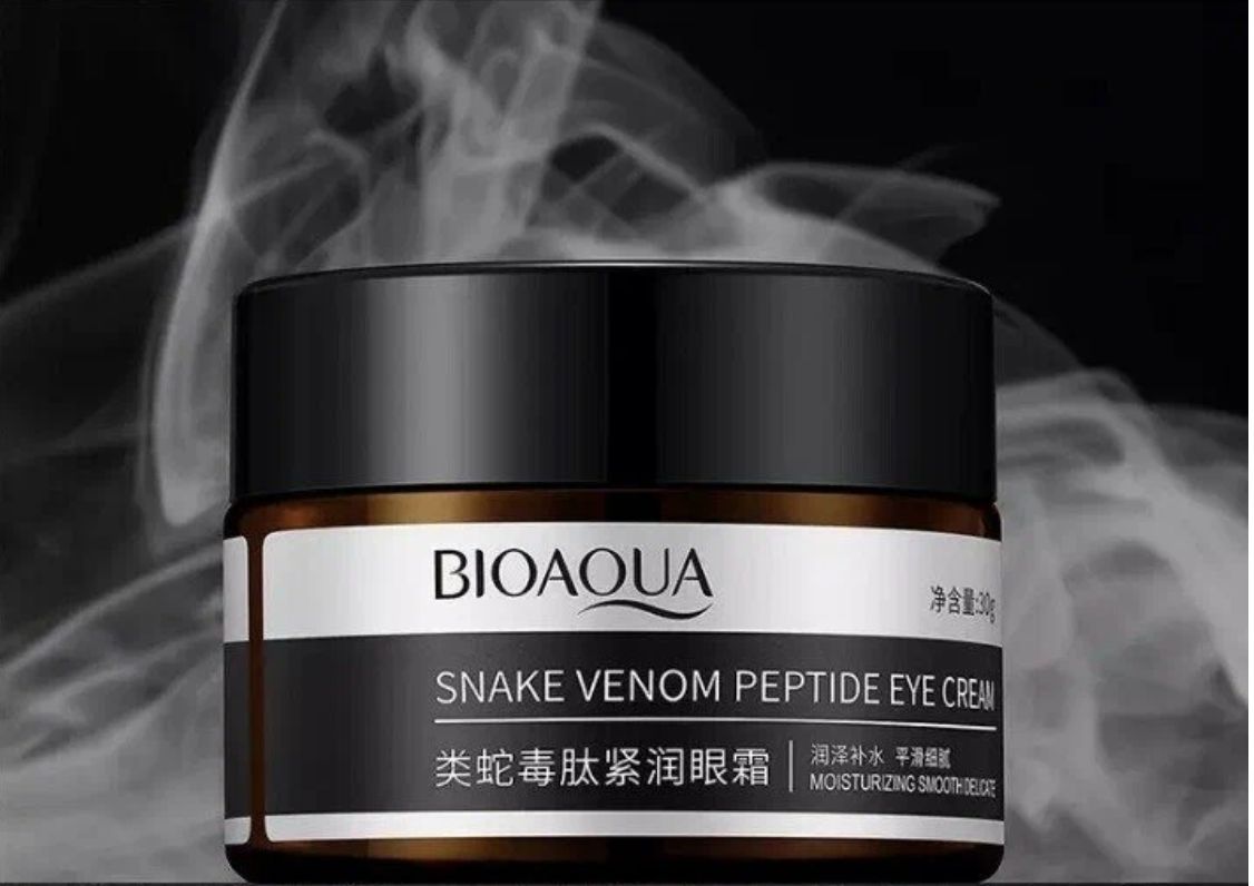 Peptides eye cream от menoage. BIOAQUA Snake Venom Peptide Eye Cream. Крем для кожи вокруг глаз BIOAQUA Snake Venom Peptide Eye Cream 30гр. Крем для глаз Peptide Eye Cream. BIOAQUA укрепляющий крем для век с пептидом змеиного яда.