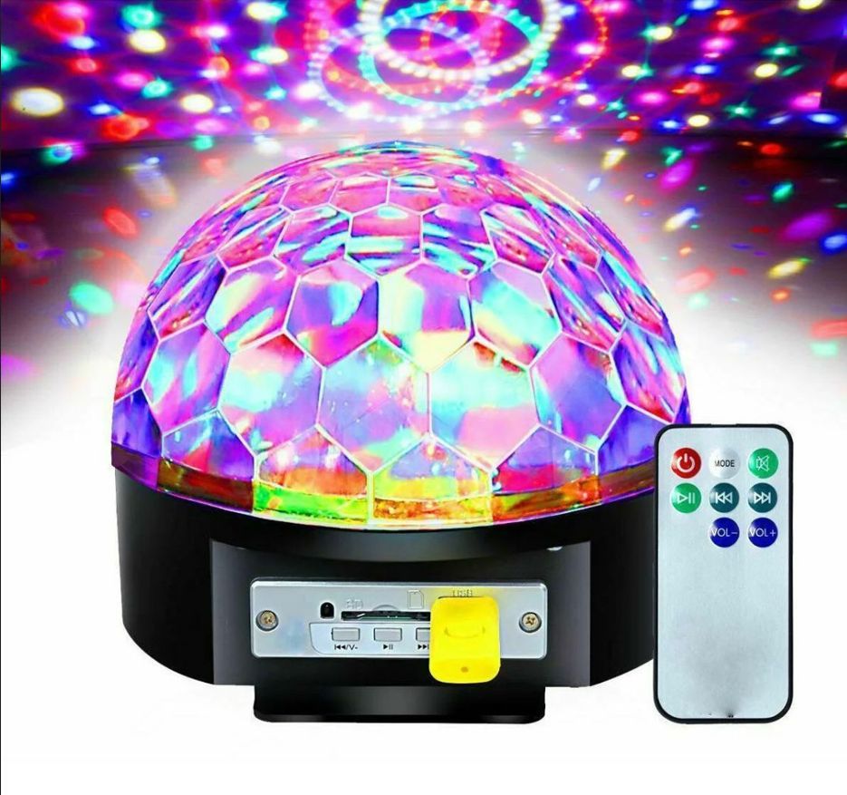 Диско шар Magic Ball (USB, SD, пульт Ду,2*5 Вт, датчик звука)