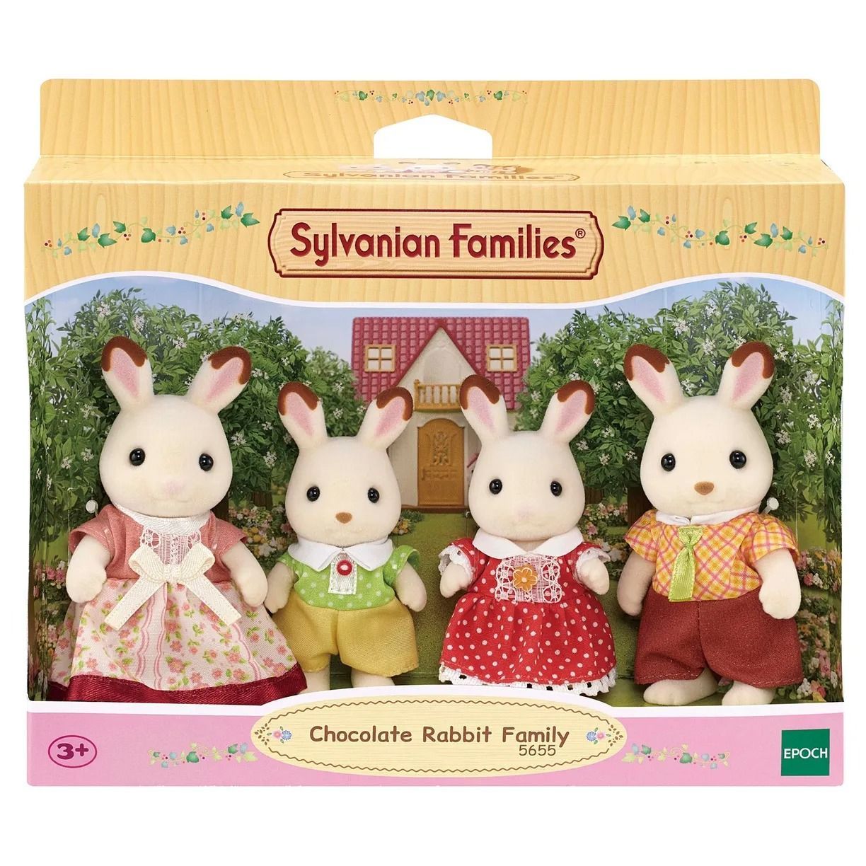 Игровой набор Sylvanian Families Семейство шоколадных кроликов 5655 -  купить с доставкой по выгодным ценам в интернет-магазине OZON (942816438)