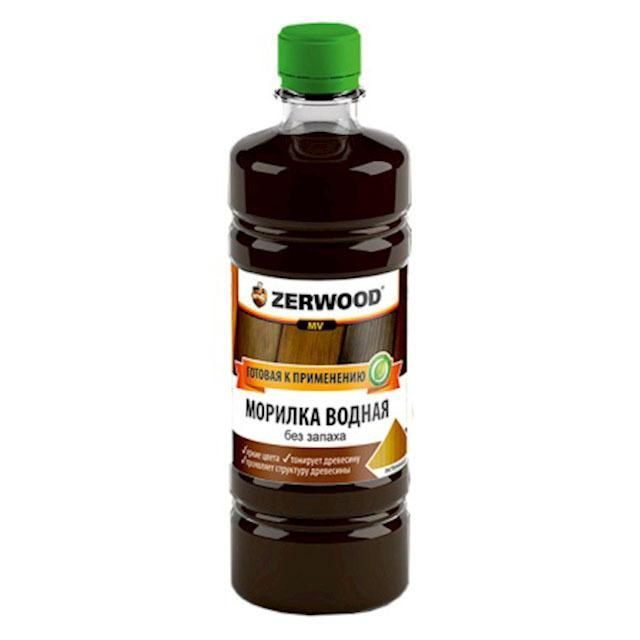 Морилка водная ZERWOOD палисандр 0,5л бутылка