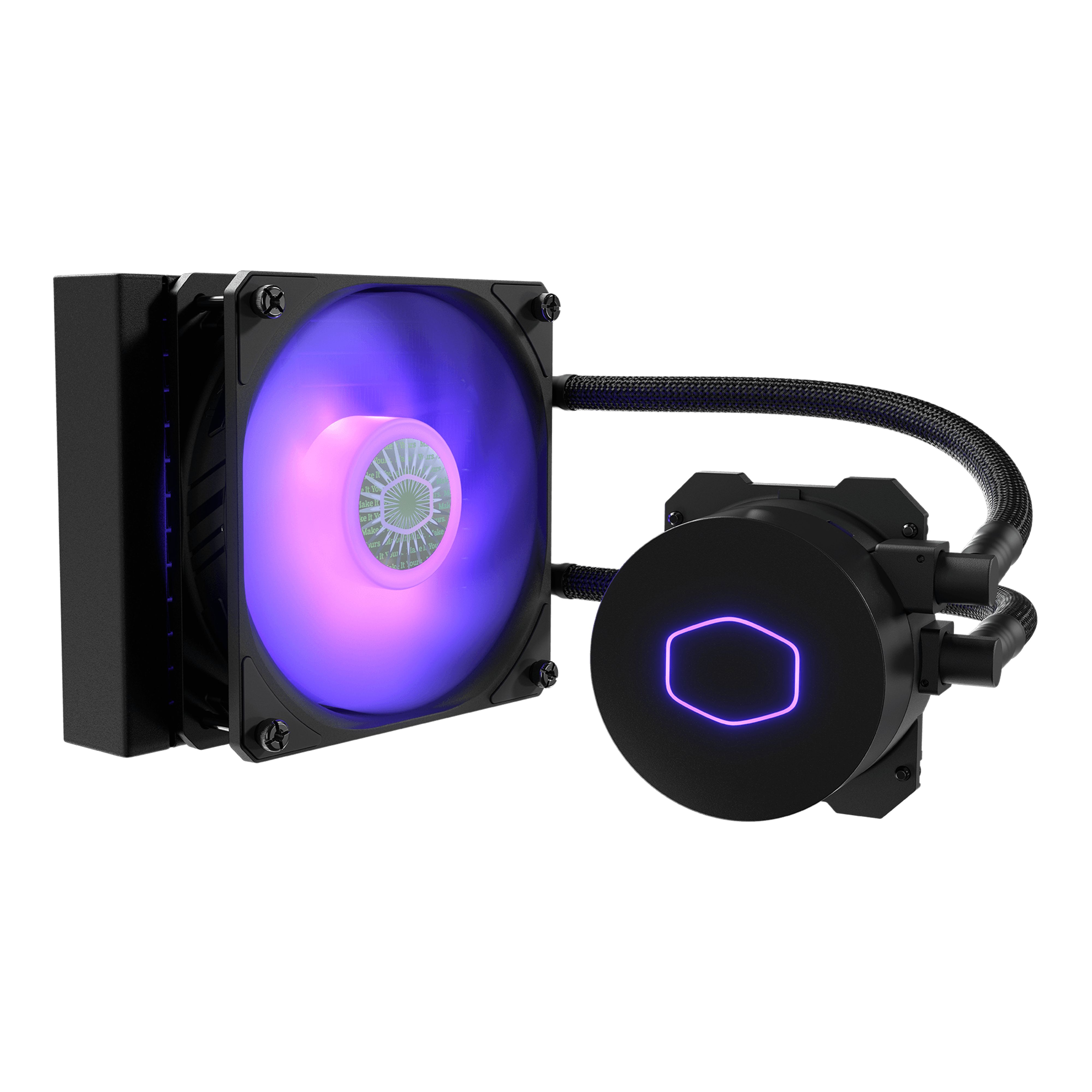 ЖидкостнаясистемаохлажденияCoolerMasterMasterLiquidML120LV2RGB(MLW-D12M-A18PC-R2),120мм,1800об/мин,27дБ,CFM62,разноцветнаяподсветка