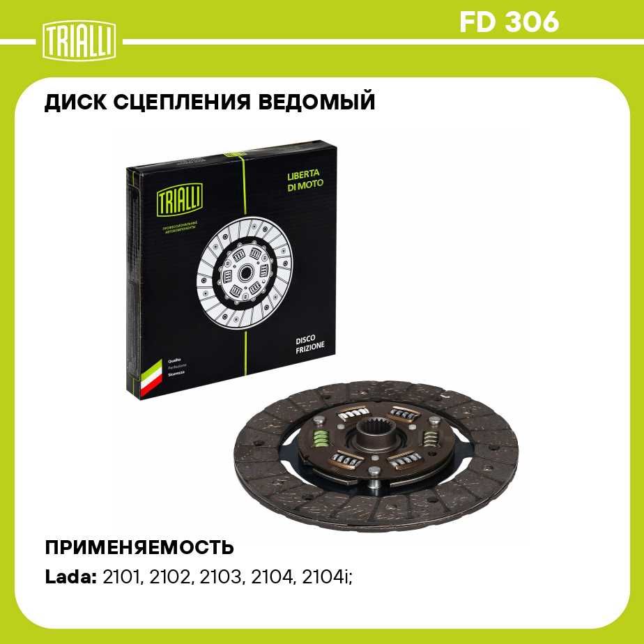  2101-1601130 Clutch disc Lada 2101 2105 2107 engines