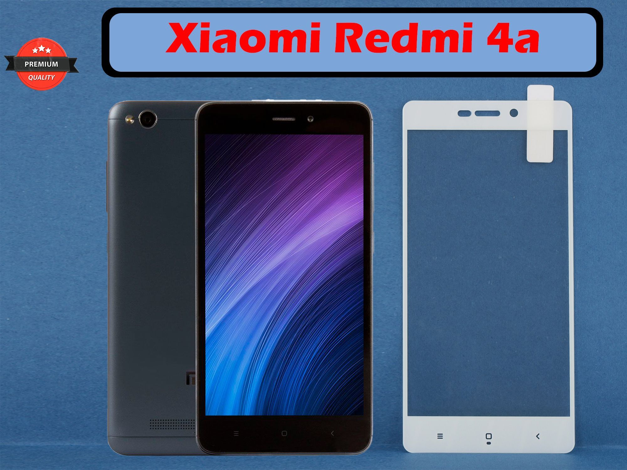 Защитное стекло Xiaomi Redmi 4A (Белая рамка) от царапин и повреждений для  дисплея экрана смартфона - купить с доставкой по выгодным ценам в  интернет-магазине OZON (1077608491)