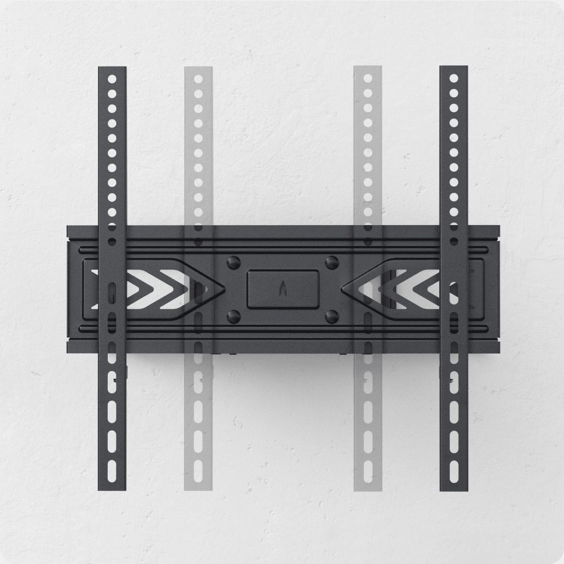 Кронштейн для телевизора настенный 32"-65" наклонно-поворотный, чёрный ...
