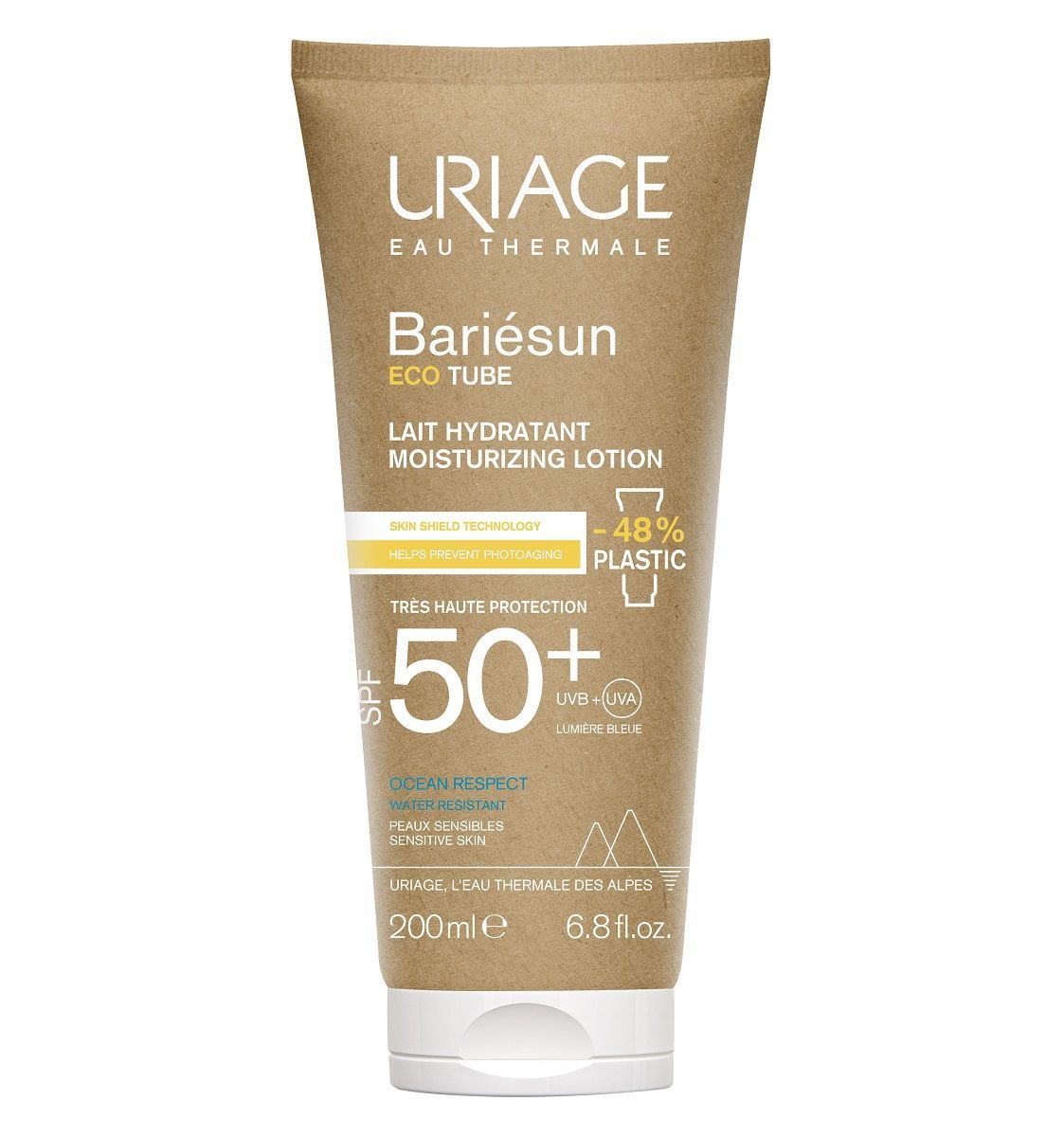 Uriage Увлажняющее молочко Bariesun SPF 50+, 200 мл