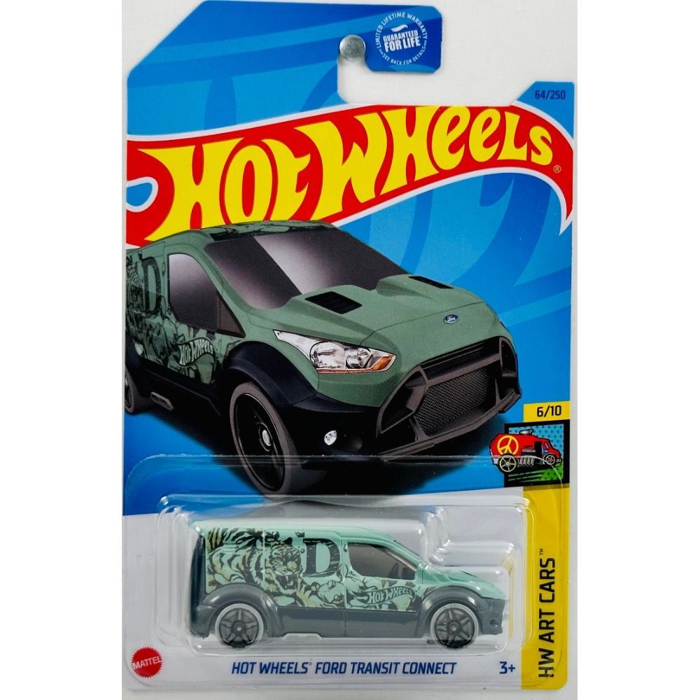 HKK18 Машинка игрушка Hot Wheels металлическая коллекционная HOT WHEELS FORD  TRANSIT CONNECT хаки - купить с доставкой по выгодным ценам в  интернет-магазине OZON (1104683910)