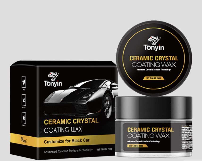 TW04E Керамический воск паста для темных автомобилей CERAMIC CRYSTAL COATING WAX TONYIN, 200 г.