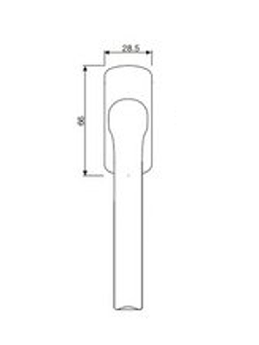 Ручка металлическая для окон и балконных дверей премиум